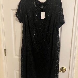 Elegant Black Lace Dress